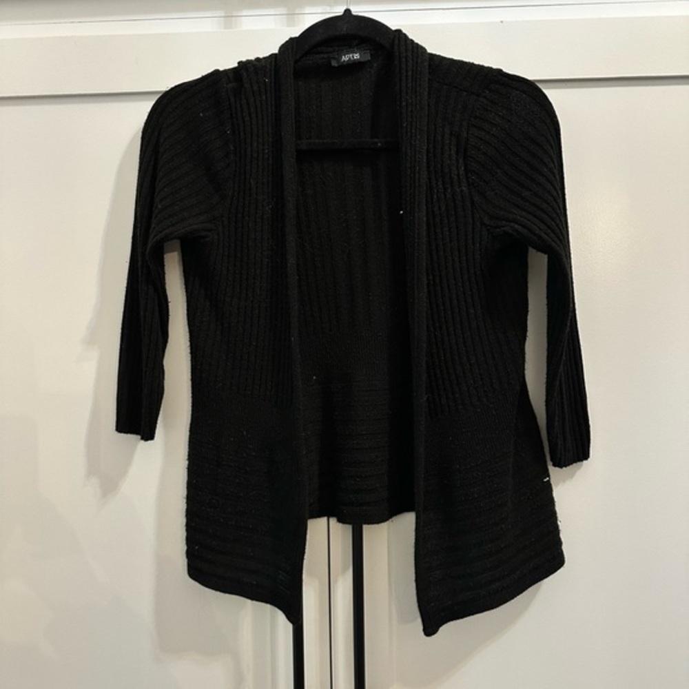 APT 9 Size Small Black 3/4 sleeve Cardigan